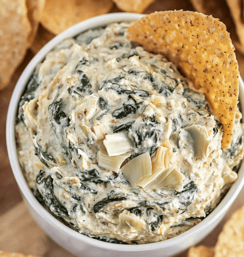 The Best Spinach Artichoke Dip