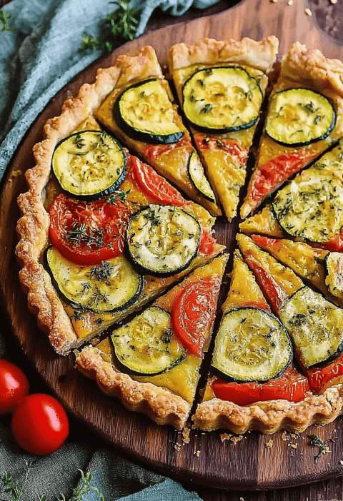 Zucchini Tomato Tart