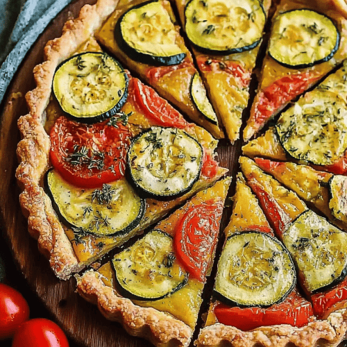 Zucchini Tomato Tart