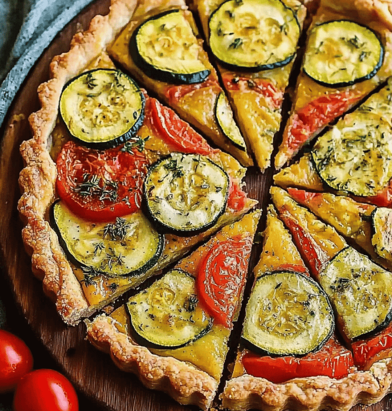 Zucchini Tomato Tart