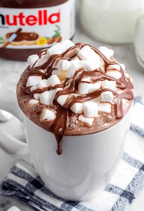 Crockpot Nutella Hot Chocolate