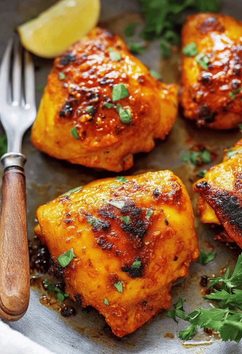 Harissa Chicken Thighs