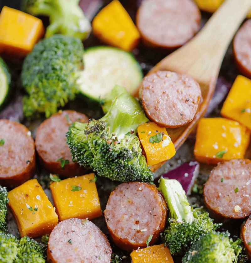 Sheet Pan Sausage And Veggies