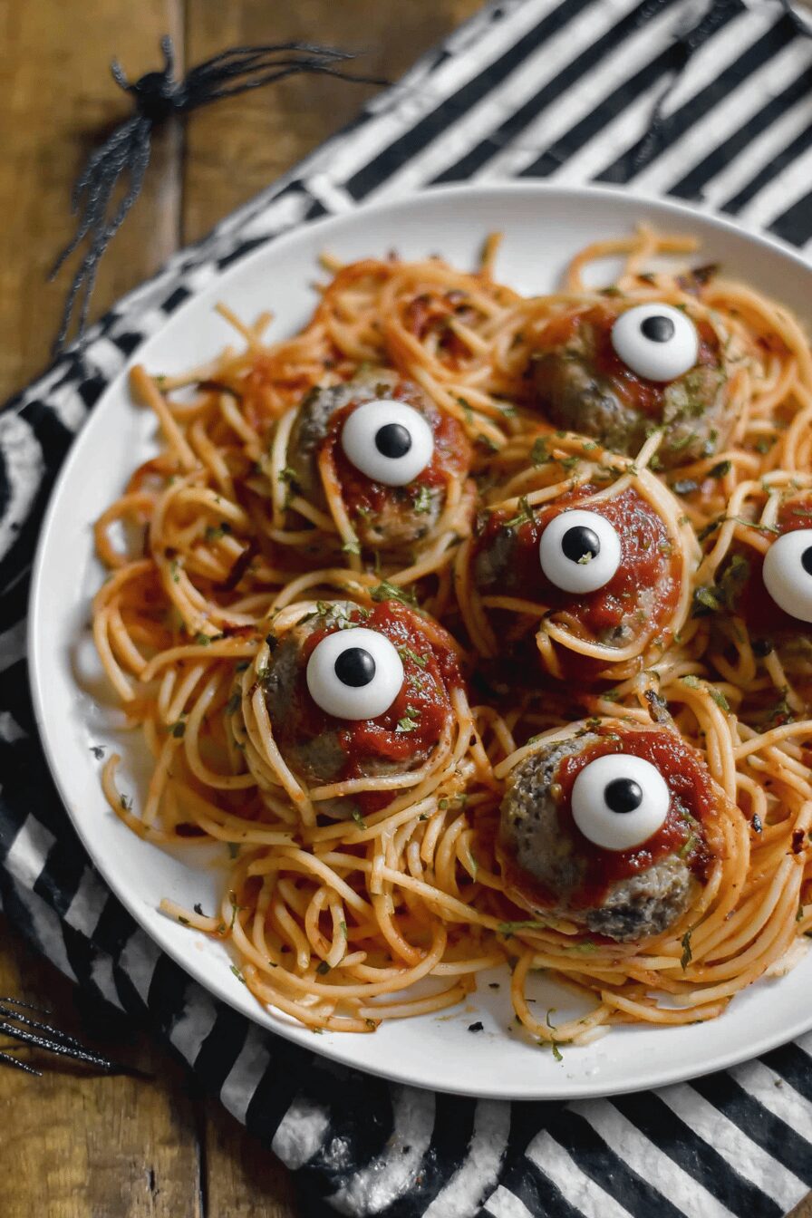 Spooky Spaghetti Eyeballs – Recipecs