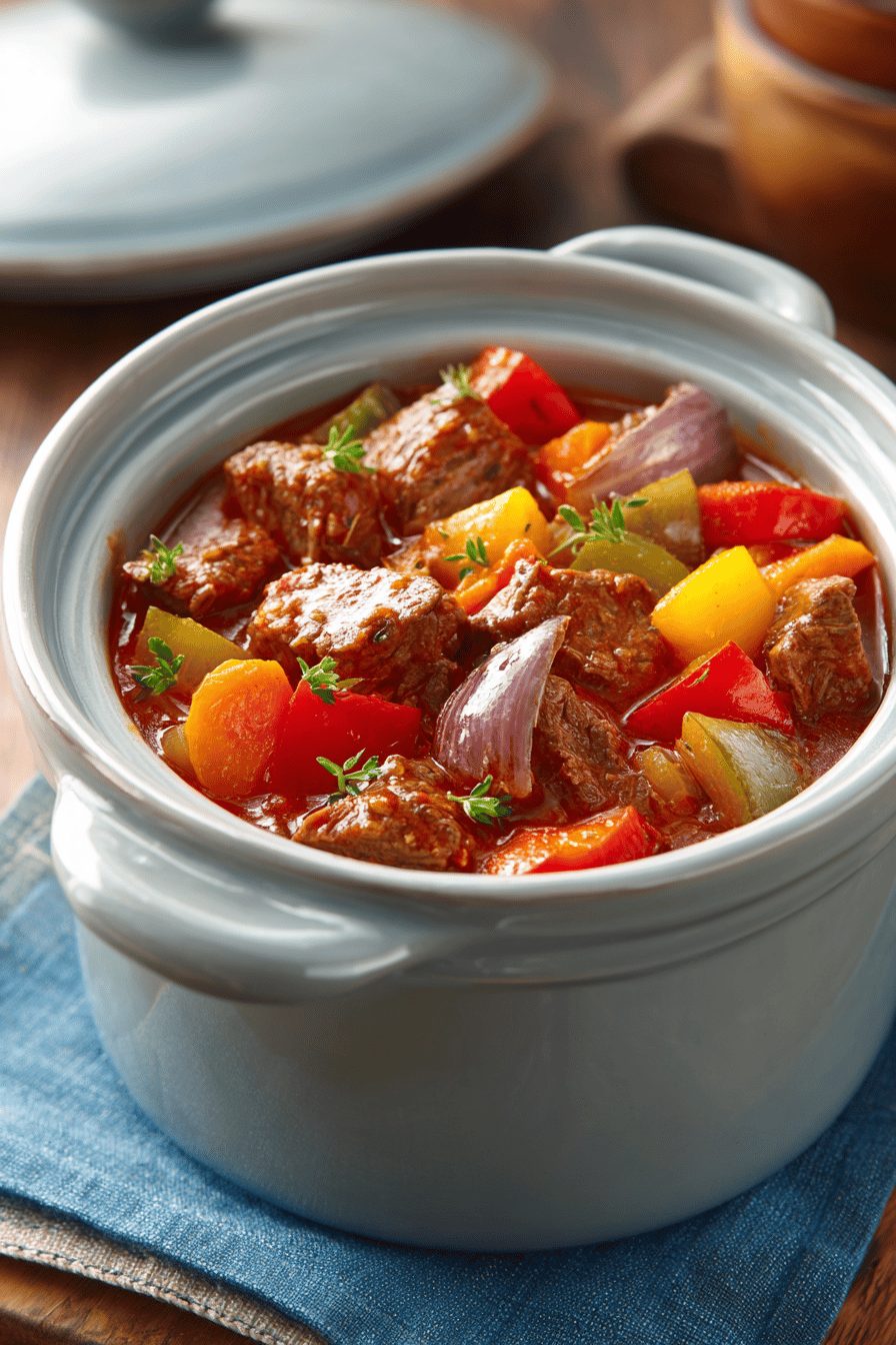 Healthy Crockpot Recipe: Chicken, Sweet Potato, and Chickpea Stew