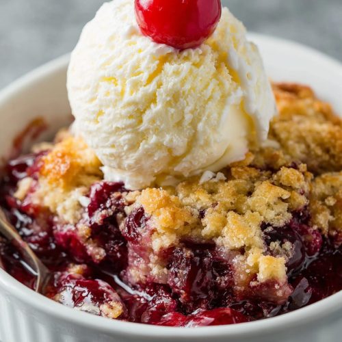 3 Ingredient Cherry Dump Cake Recipe