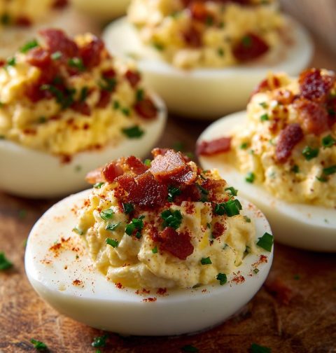 Bacon Ranch Deviled Eggs Recipe