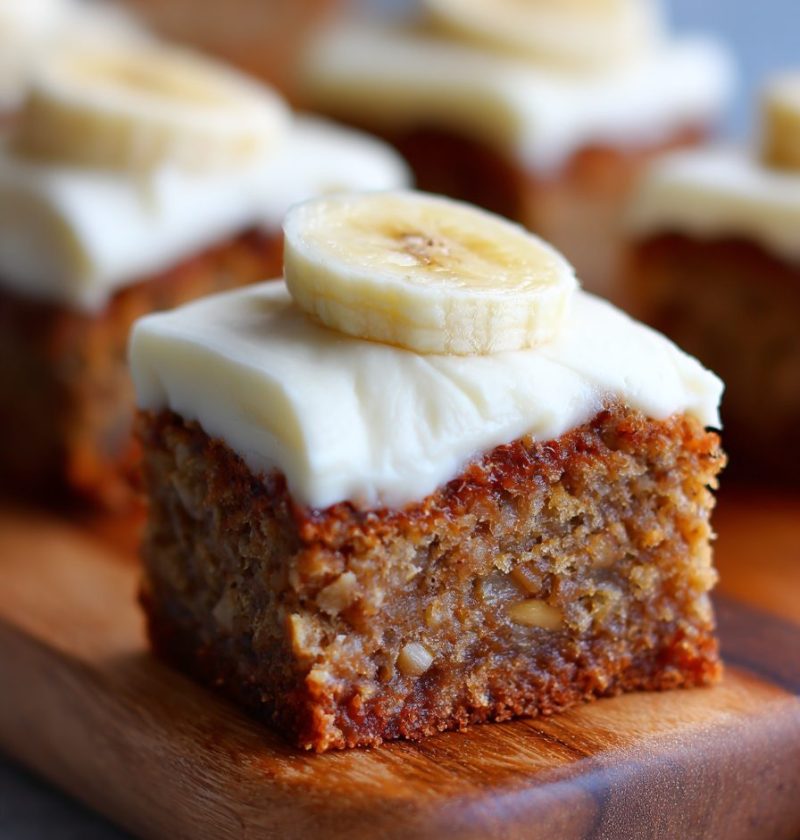 Banana Bread Bars with Cream Cheese Frosting Recipe