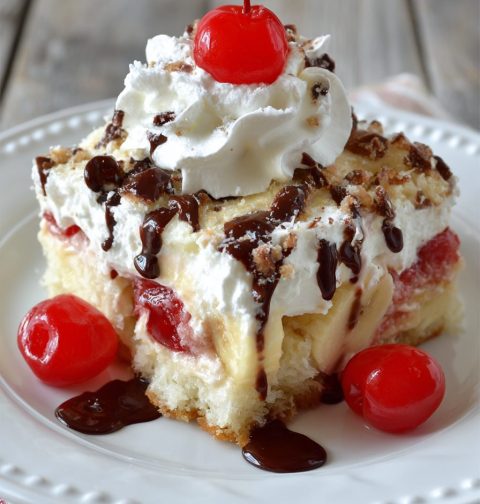 Banana Split Dump Cake Recipe