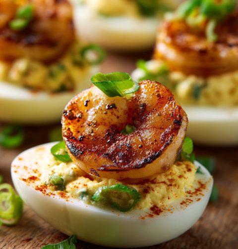 Cajun Shrimp Deviled Eggs Recipe