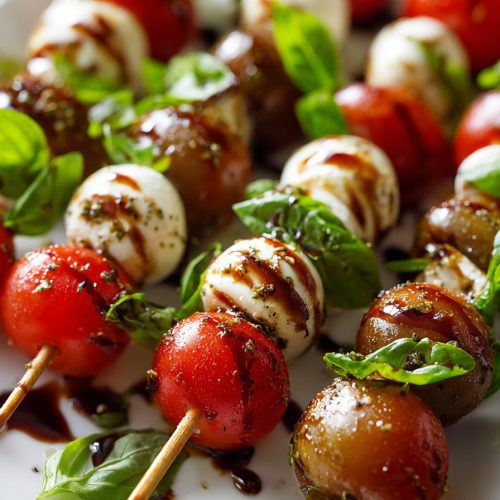 Caprese Skewers with Glaze Recipe