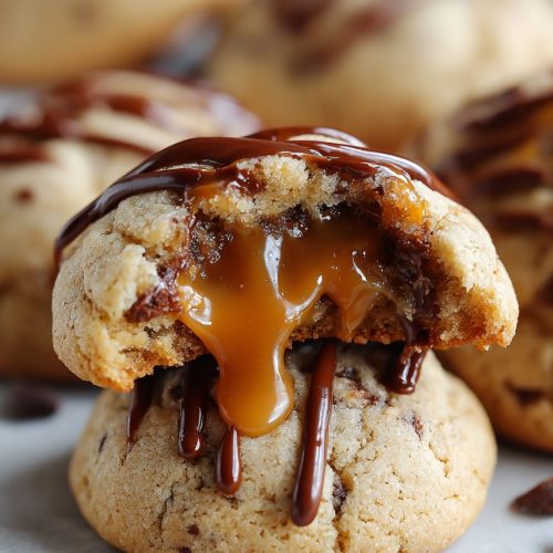 Caramel Stuffed Cookies Recipe