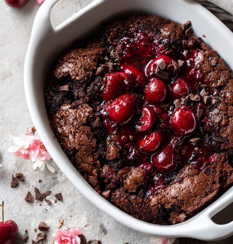 Chocolate Cherry Dump Cake Recipe