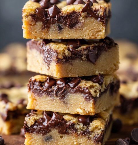 Chocolate Chip Cookie Dough Bars Recipe