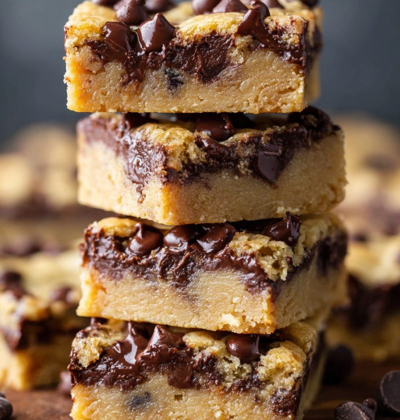 Chocolate Chip Cookie Dough Bars Recipe
