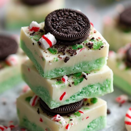 Christmas Mint Oreo Fudge Recipe