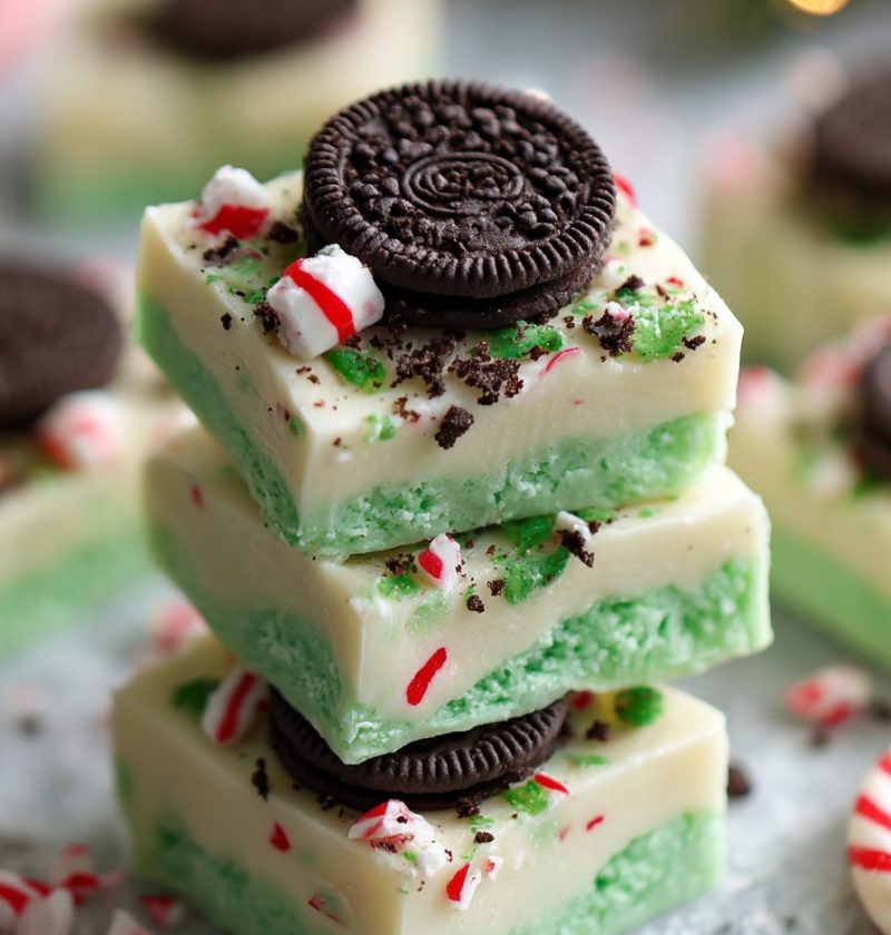 Christmas Mint Oreo Fudge Recipe