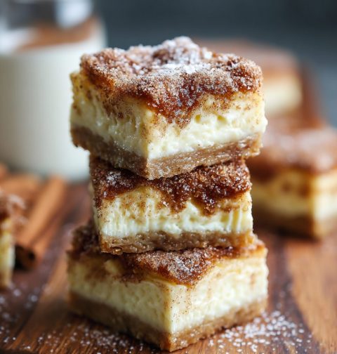 Churro Cheesecake Bars Recipe