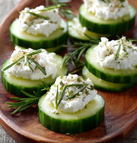 Cucumber Bites with Herb Cheese Recipe