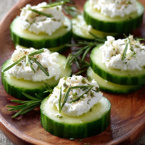 Cucumber Bites with Herb Cheese Recipe
