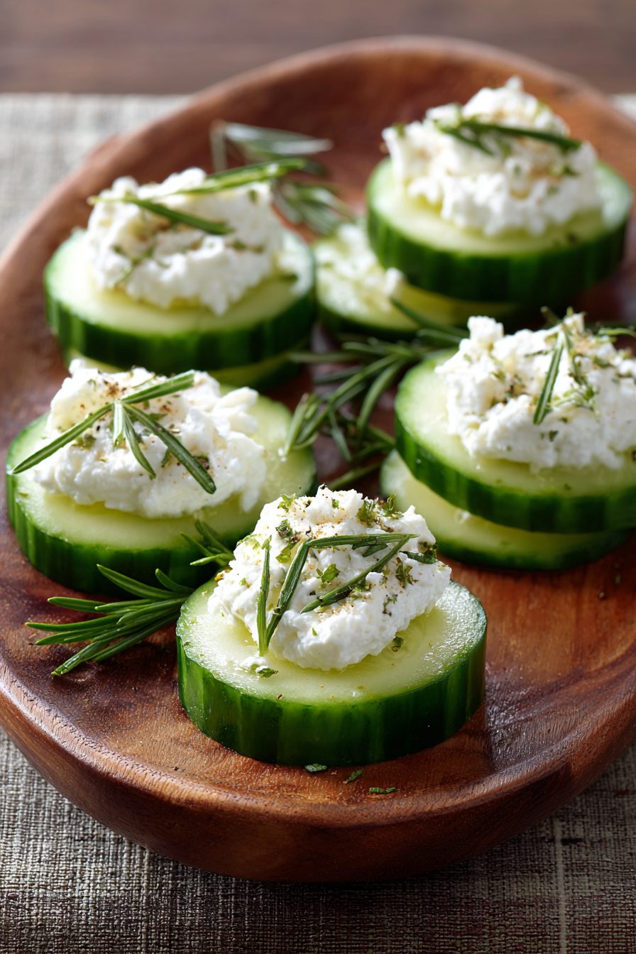 Cucumber Bites with Herb Cheese