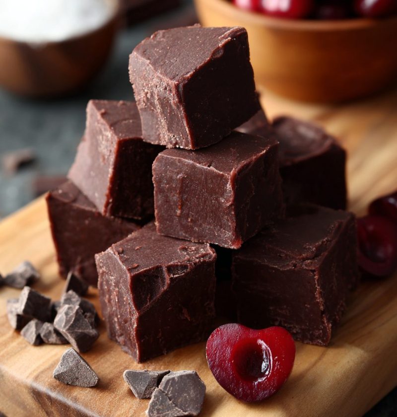 Dark Chocolate Cherry Fudge Recipe