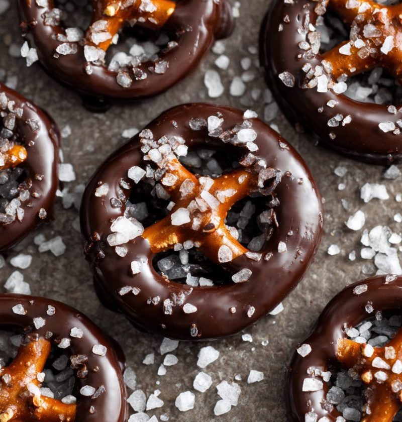 Dark Chocolate Sea Salt Pretzels Recipe