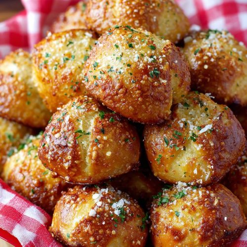 Garlic Parmesan Pretzel Bites Recipe