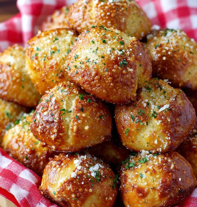 Garlic Parmesan Pretzel Bites Recipe