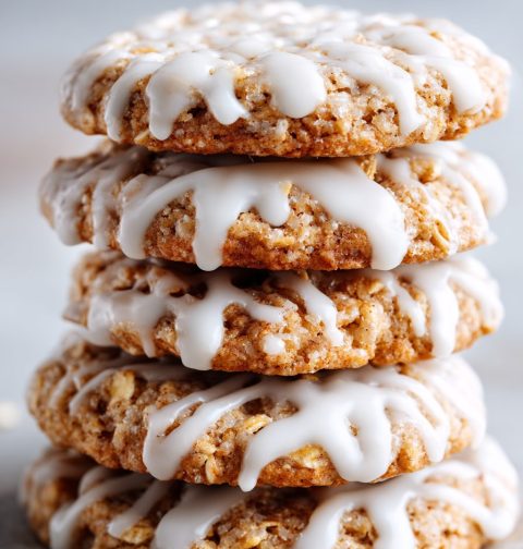 Iced Oatmeal Cookies Recipe