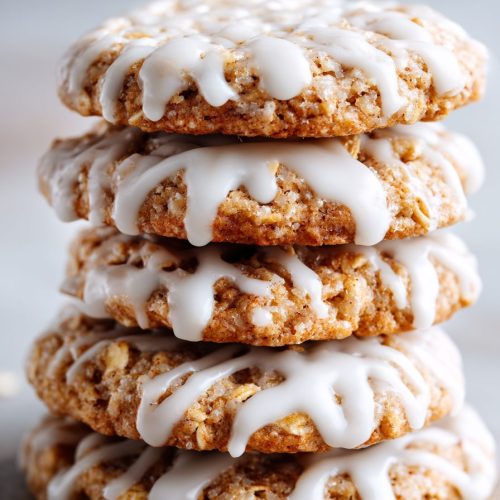 Iced Oatmeal Cookies Recipe