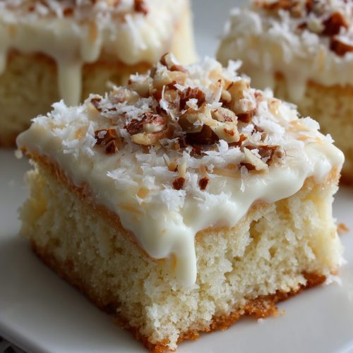 Italian Cream Cake Bars Recipe