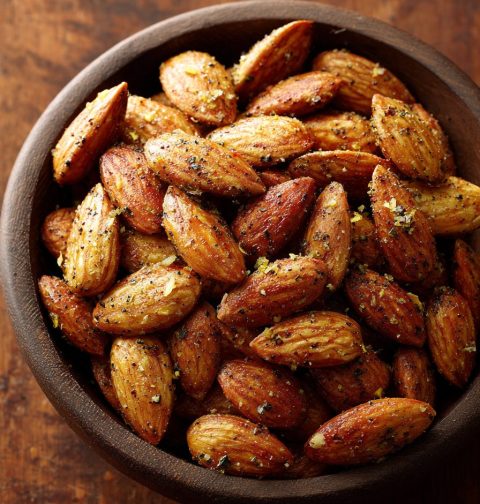 Lemon Pepper Almonds Recipe