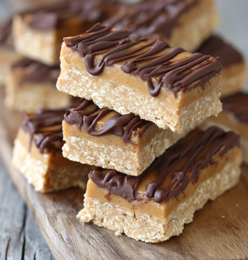 No Bake Peanut Butter Bars Recipe