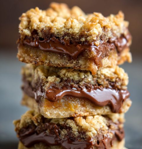 Oatmeal Fudge Revel Bars Recipe
