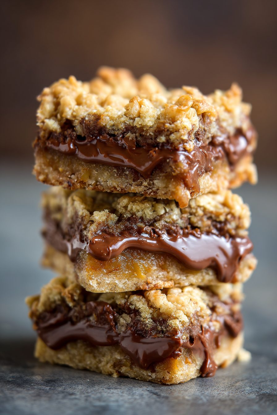 Oatmeal Fudge Revel Bars