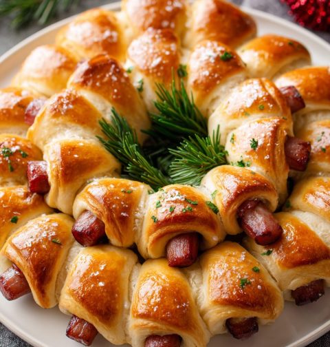 Pigs in a Blanket Wreath Recipe