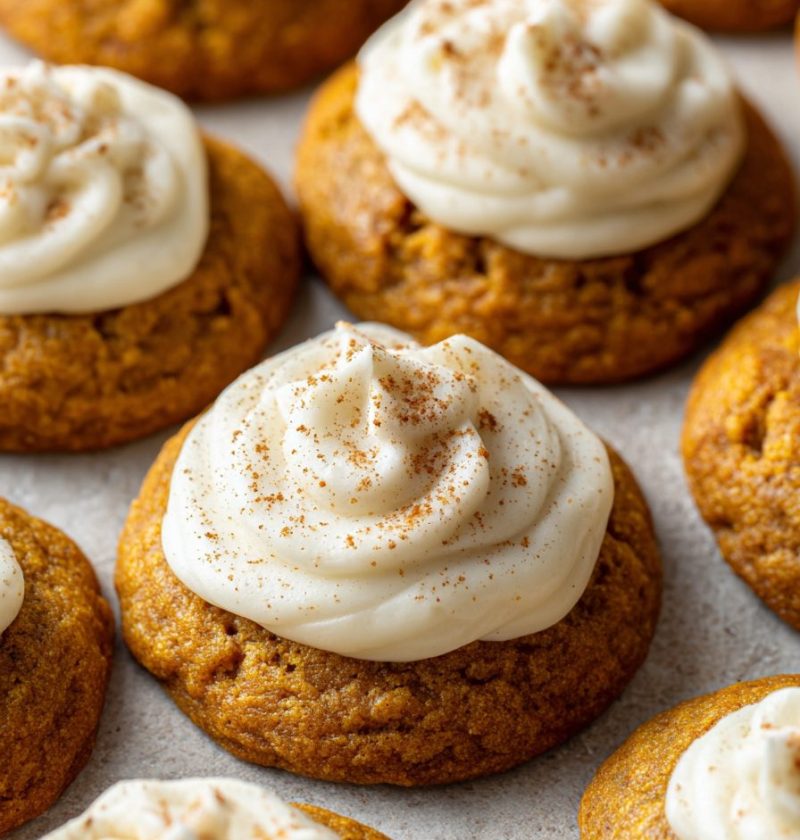 Pumpkin Cookies with Cream Cheese Frosting Recipe