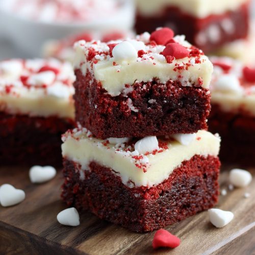 Red Velvet Brownie Bars Recipe
