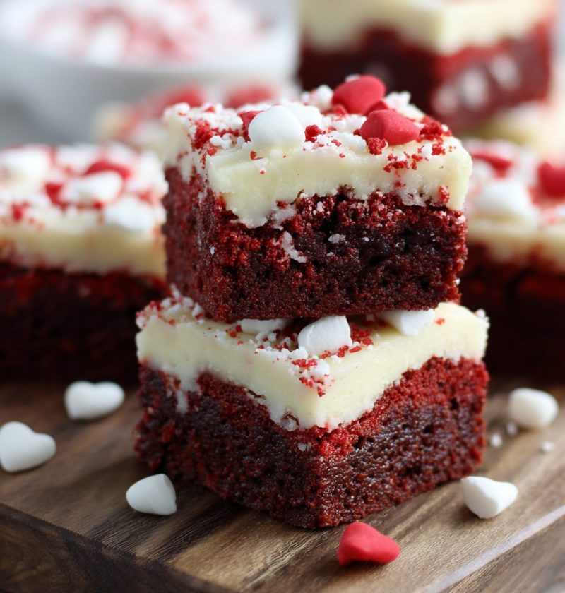 Red Velvet Brownie Bars Recipe