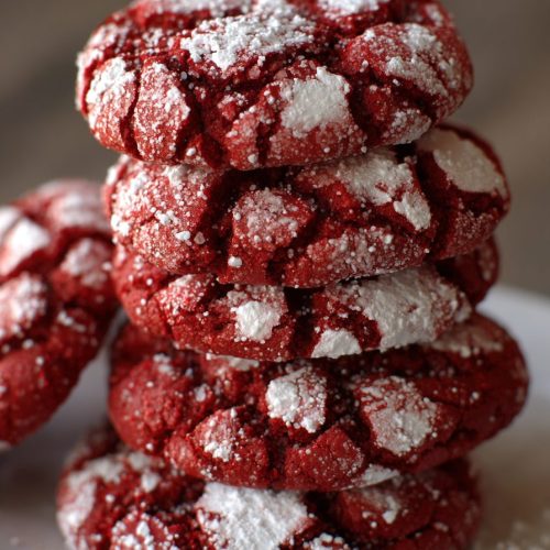 Red Velvet Crinkle Cookies Recipe