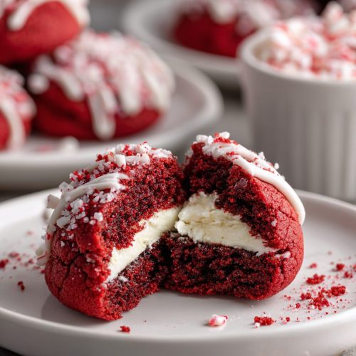 Red Velvet Stuffed Cookies Recipe
