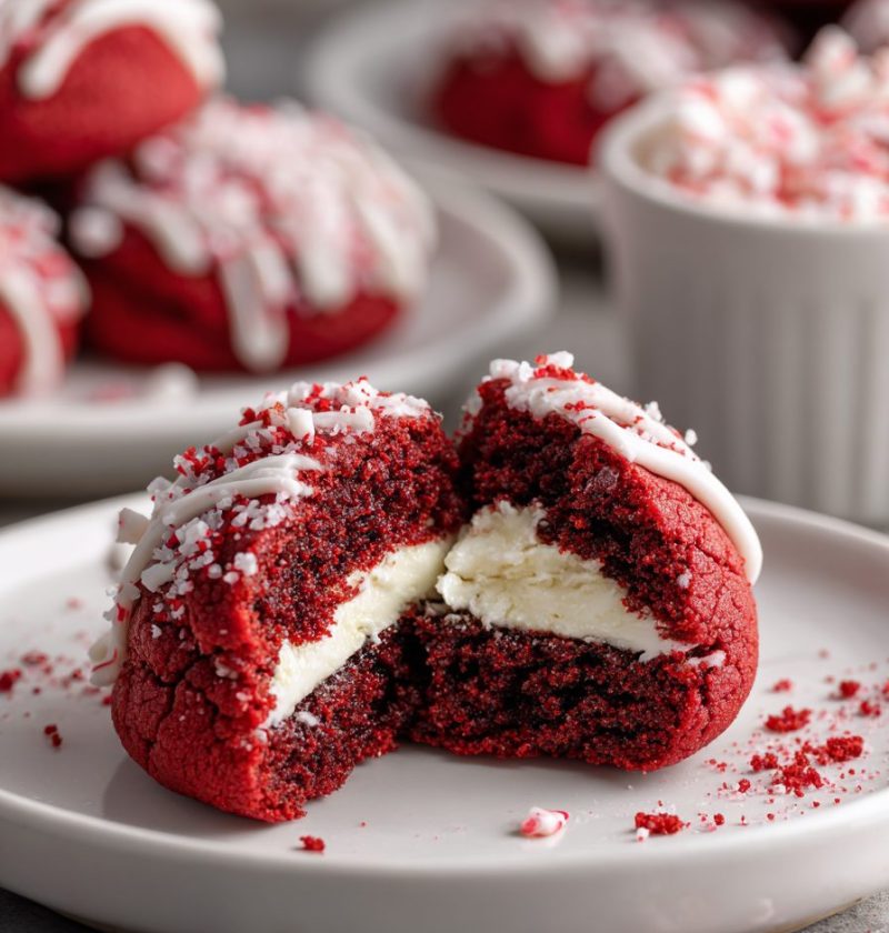 Red Velvet Stuffed Cookies Recipe