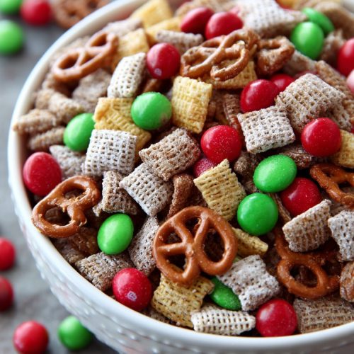 Reindeer Chow Snack Mix Recipe