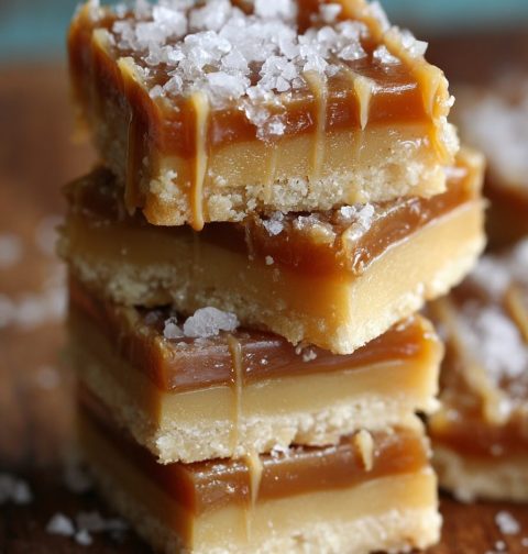 Salted Caramel Butter Bars Recipe
