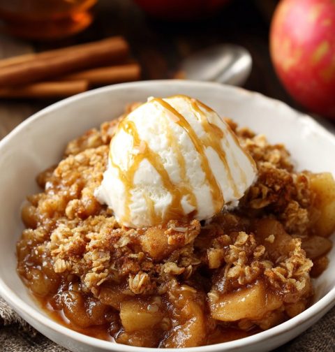 Slow Cooker Apple Crisp Recipe