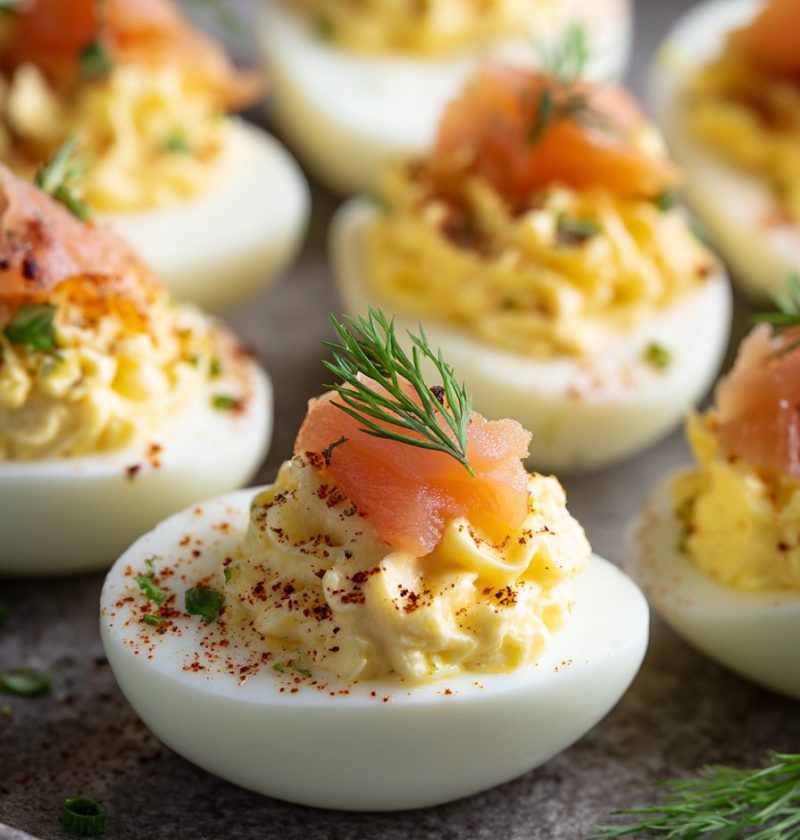 Smoked Salmon Deviled Eggs Recipe