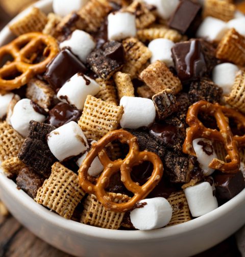 S'mores Snack Mix with Pretzels Recipe