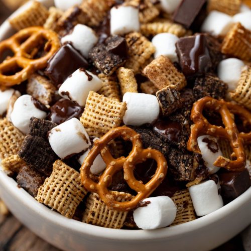 S'mores Snack Mix with Pretzels Recipe