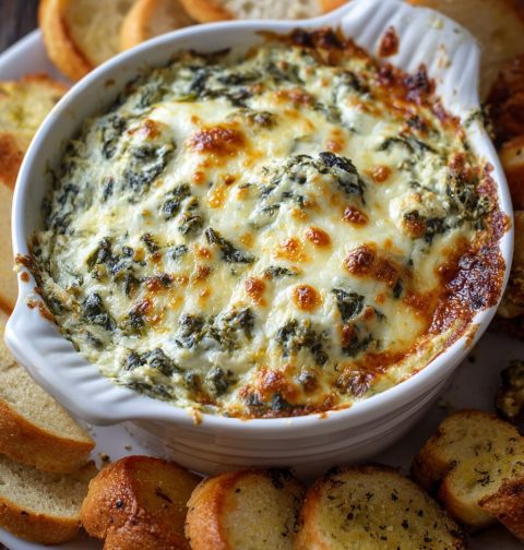 Spinach Artichoke Dip Baked Recipe